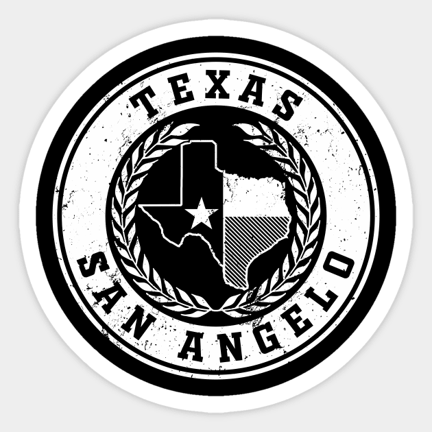 San Angelo Texas Sticker by Jennifer